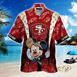 49ers Hawaiian Shirt Mickey Mouse San Francisco 49ers Present