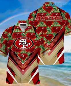 49ers Hawaiian Shirt Palm Tree Armor San Francisco 49ers Gift