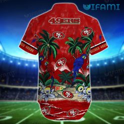 49ers Hawaiian Shirt Parrots San Francisco 49ers Present Back
