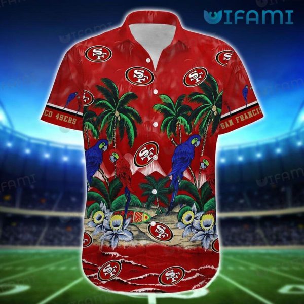 49ers Hawaiian Shirt Parrots San Francisco 49ers Gift