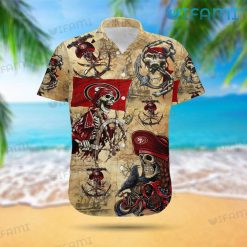 49ers Hawaiian Shirt Pirates San Francisco 49ers Present Front