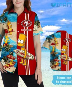 49ers Hawaiian Shirt Simpsons Custom Name San Francisco 49ers Present