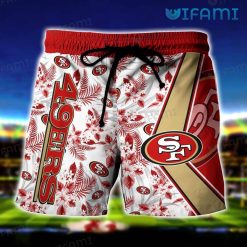 49ers Hawaiian Shirt Skeleton Dancing San Francisco 49ers Present Short
