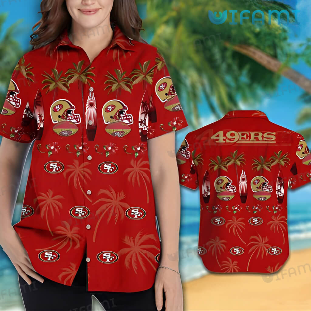 49ers Hawaiian Shirt Surfing San Francisco 49ers Gift