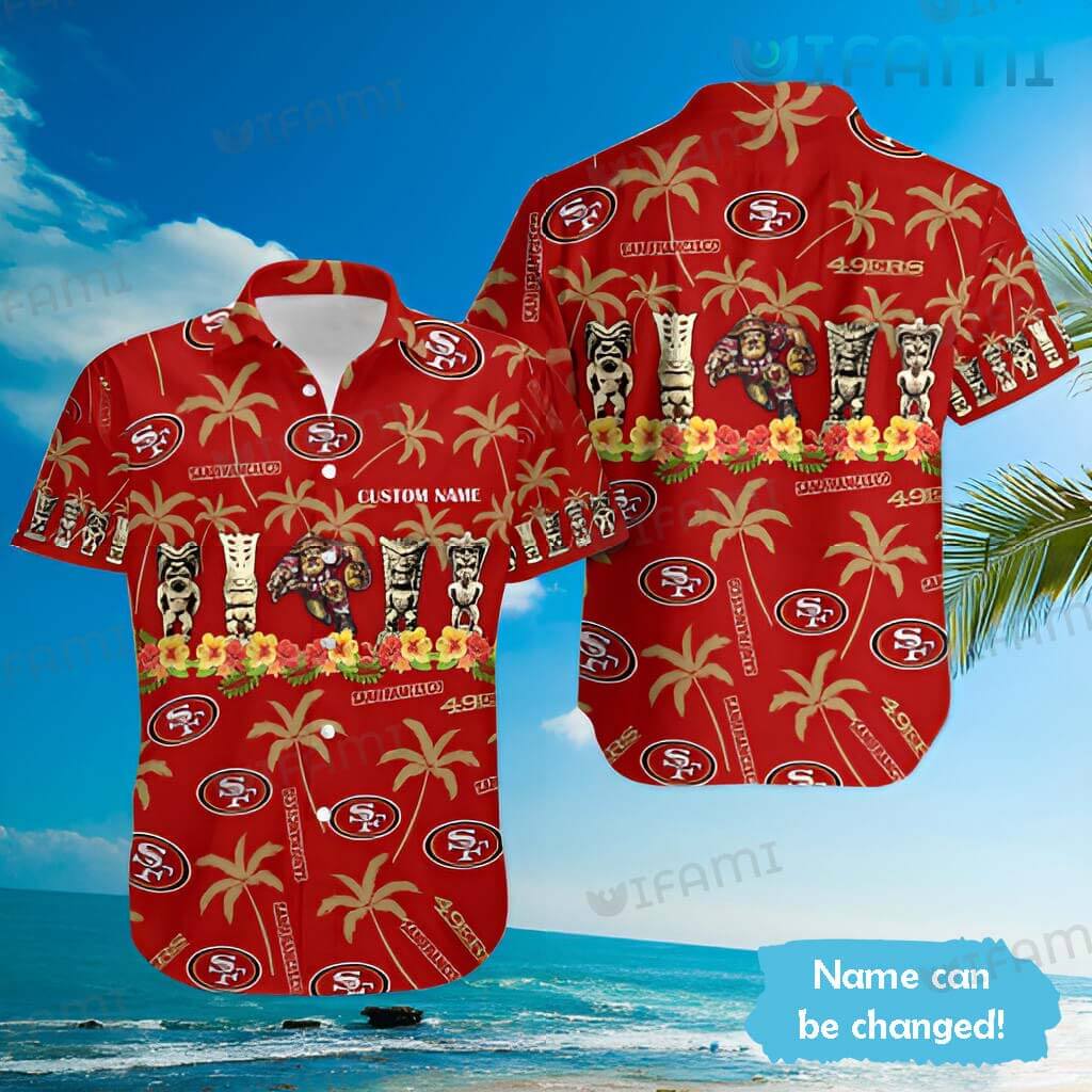 Original 49ers Tribal Mascot Hawaiian Shirt San Francisco 49ers Gift