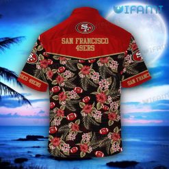 49ers Hawaiian Shirt Tropical Pattern San Francisco 49ers Present