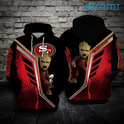 49ers Hoodie 3D Groot Super Bowl Trophy San Francisco 49ers Gift