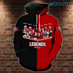 49ers Hoodie 3D Legends Signatures San Francisco 49ers Gift
