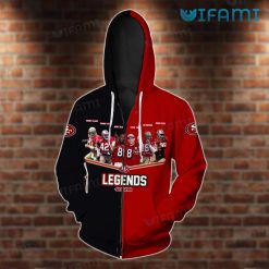 49ers Hoodie 3D Legends Signatures San Francisco 49ers Present