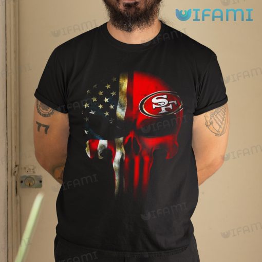 49ers Shirt USA Flag Punisher Skull San Francisco 49ers Gift