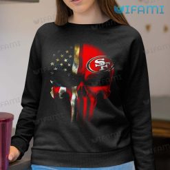 49ers Shirt USA Flag Punisher Skull San Francisco 49ers Sweatshirt