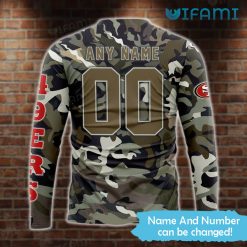 49ers Skull Hoodie 3D Camo Pattern Personalized San Francisco 49ers Present Back Side