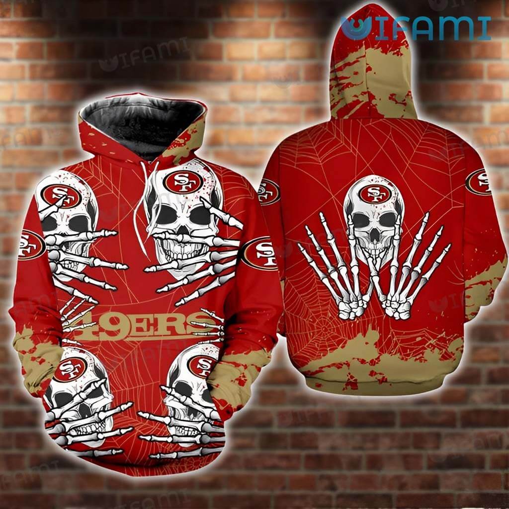 Spook Up Your Wardrobe With Our 49Ers Skull Hoodie