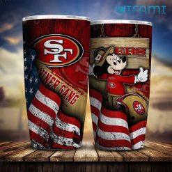 49ers Tumbler Mickey Niner Gang USA Flag San Francisco 49ers Gift