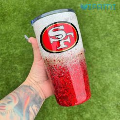 49ers Tumbler Red And White Twinkle Logo San Francisco 49ers Present
