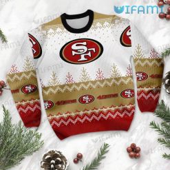 49ers Ugly Christmas Sweater Back Scratches Football Helmet San Francisco 49ers Present Front