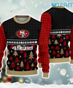 49ers Ugly Christmas Sweater Dot Pattern San Francisco 49ers Gift