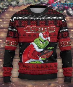49ers Ugly Christmas Sweater Grinch San Francisco 49ers Gift