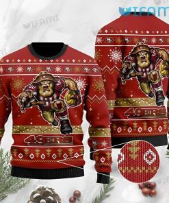49ers Ugly Christmas Sweater Mascot San Francisco 49ers Gift
