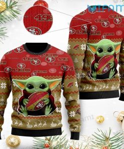 49ers Ugly Sweater Baby Yoda San Francisco 49ers Gift