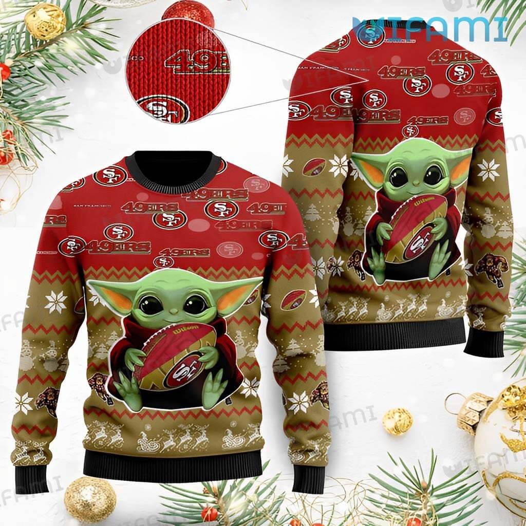 49ers Ugly Sweater Baby Yoda San Francisco 49ers Gift