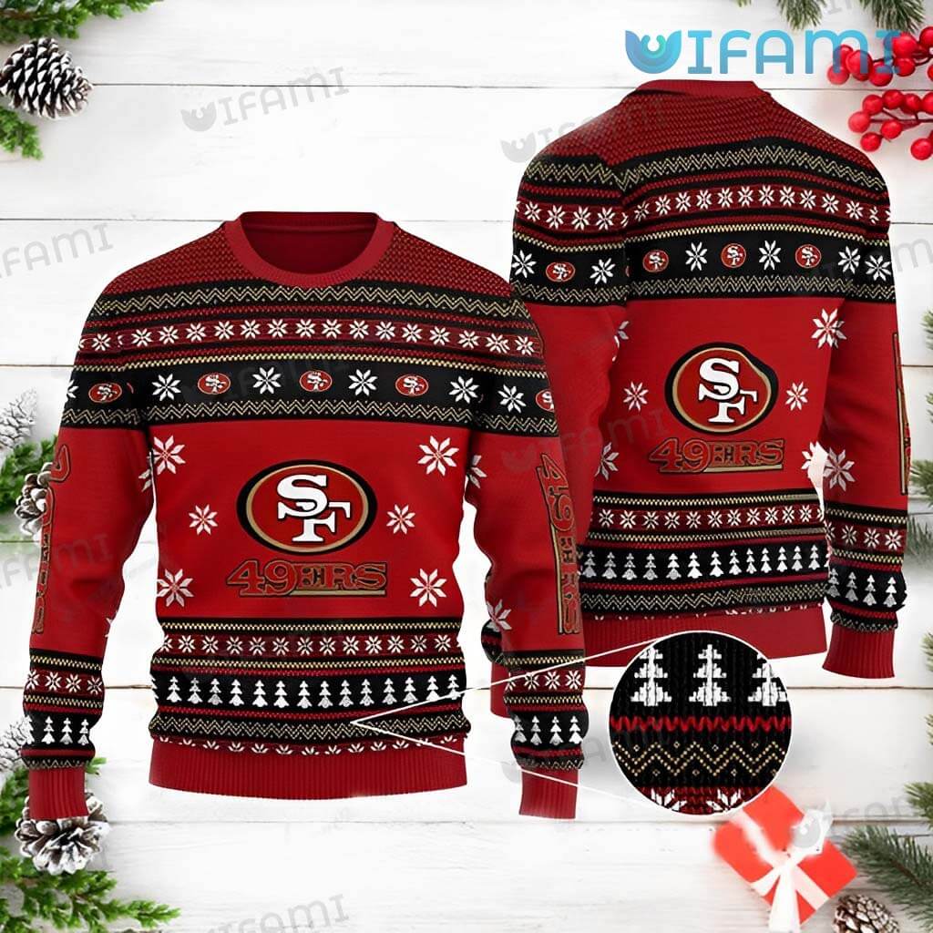 Vintage 49ers Ugly Sweater Christmas Pattern San Francisco 49ers Gift