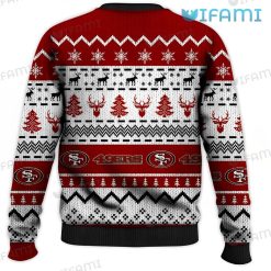 49ers Ugly Sweater Christmas Texture San Francisco 49ers Present Back