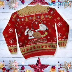 49ers Ugly Sweater Snoopy Woodstock San Francisco 49ers Present