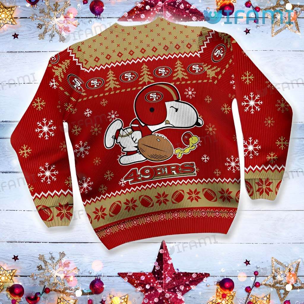 49ers Ugly Sweater Snoopy Woodstock San Francisco 49ers Gift