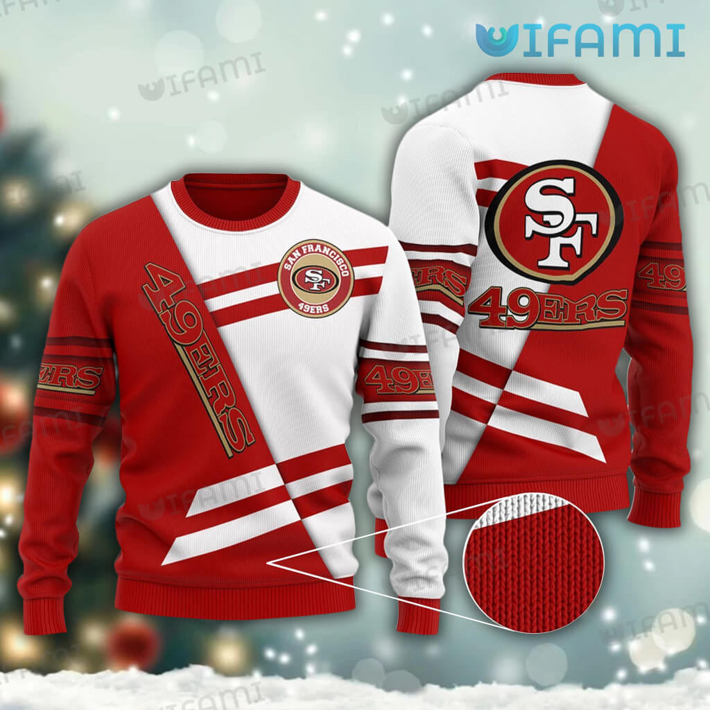 Awesome 49ers Ugly White And Red Sweater San Francisco 49ers Gift