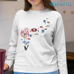 49ers Womens Shirt Giants Warriors Dandelion Flower Sweatshirt