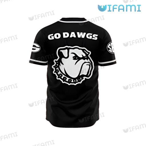 Black Georgia Bulldogs Baseball Jersey Go Dawgs UGA Gift
