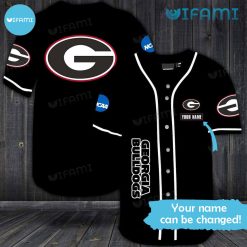 Black UGA Baseball Jersey Personalized Georgia Bulldogs Gift