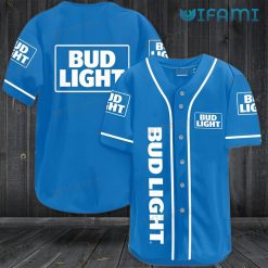 Bud Light Baseball Jersey Blue Beer Lovers Gift
