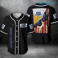 Bud Light Baseball Jersey USA Flag Beer Gift
