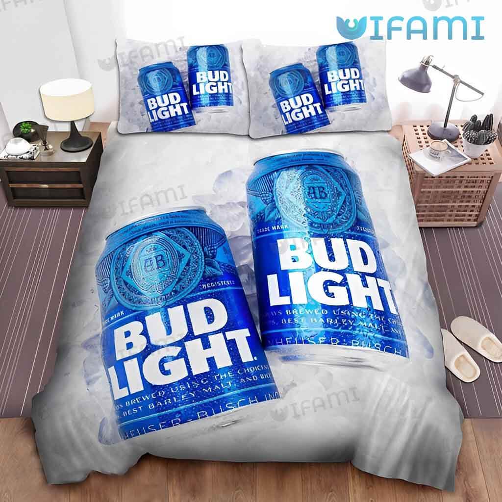 Funny Bud Light Two Cans Bedding Set Gift For Beer Lovers