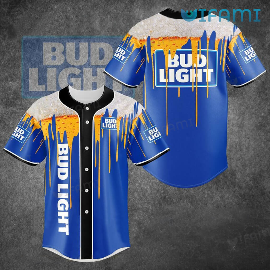Great Bud Light Beer Baseball Jersey Gift For Beer Lovers