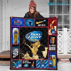 Bud Light Blanket Multi Designs Beer Lovers Gift