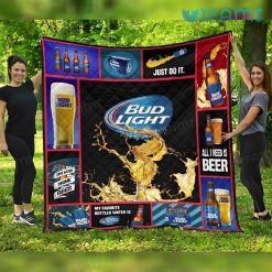 Bud Light Blanket Multi Designs Present For Beer Lovers
