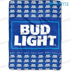Bud Light Blanket Multi Logo Beer Lovers Gift