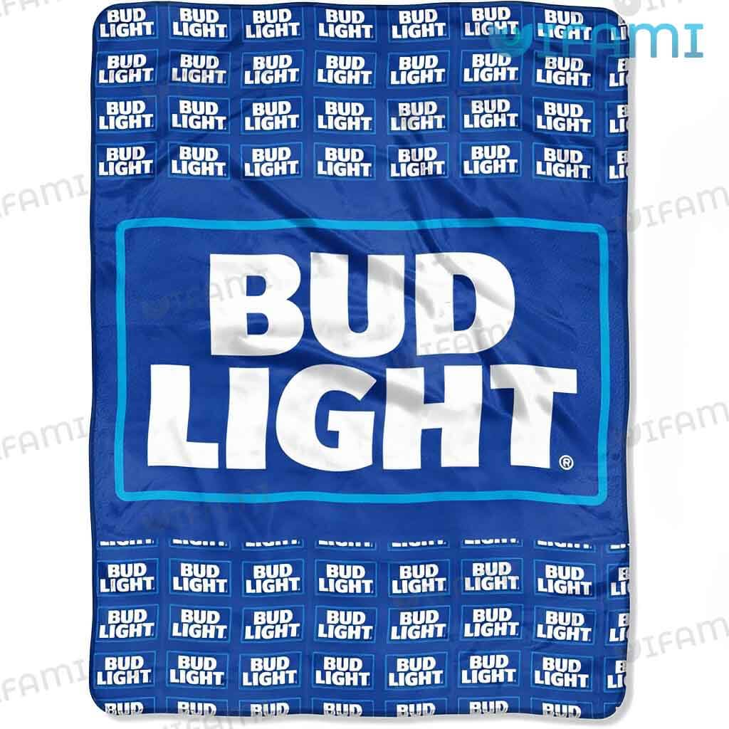 Unique Bud Light Multi Logo Blanket Beer Lovers Gift