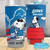 Bud Light Detroit Lions Tumbler Snoopy Custom Name Gift For Beer Lovers