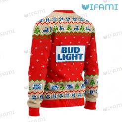 Bud Light Grinch Ugly Sweater I Will Drink Bud Light Here Or There Xmas Gift Back