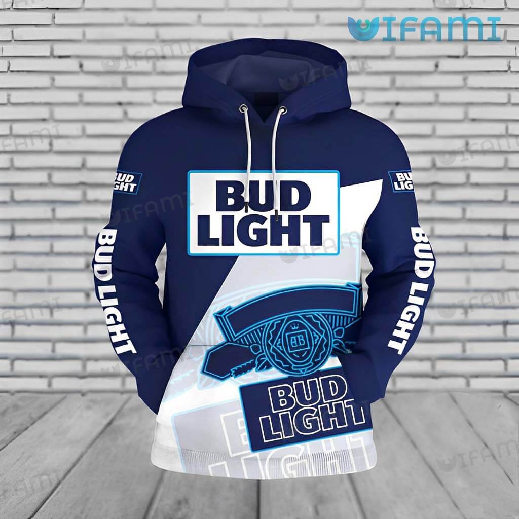 Original Bud Light  3D Label Hoodie Gift For Beer Lovers