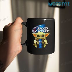 Bud Light Mug Baby Yoda Hugging Bud Light Gift Mug 11oz