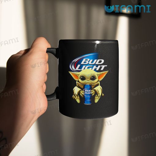 Bud Light Mug Baby Yoda Hugging Bud Light Gift