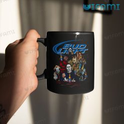 Bud Light Mug Horror Movie Characters Gift For Beer Lovers Mug 11oz