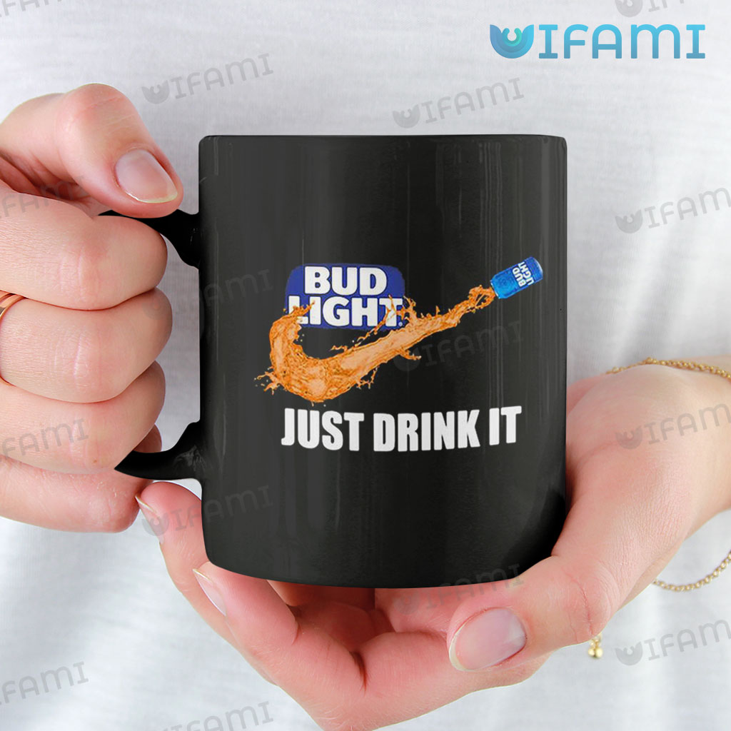 Black Bud Light Just Drink It Mug Gift For Beer Lovers