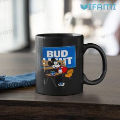 Bud Light Mug Mickey Mouse Gift For Beer Lovers Black Mug