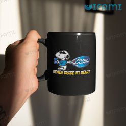 Bud Light Mug Snoopy Never Broke My Heart Gift Mug 11oz
